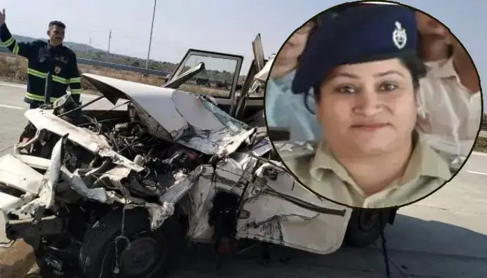 Police Inspector Death In Accident On Samruddhi Mahamarg | Fatal accident on Samruddhi Highway: Police vehicle crushed after hitting a truck, woman police inspector killed, accused along with 3 employees seriously injured