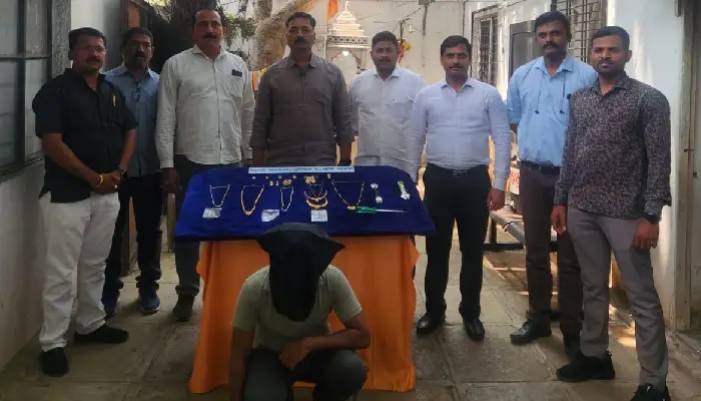 Pune Police Crime Branch News | Innkeeper with 80 cases of burglary and theft arrested from Narhe area; Goods worth 11 lakh seized in 5 crimes