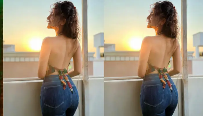 Seerat Kapoor | Seerat Kapoor showed off her sizzling avatar in a backless top, the actress' hotness raised the temperature on social media.