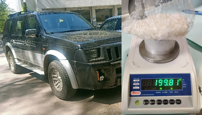 Pune Crime News | Narcotics worth 5 crore seized from Pune Customs Department! The accused were chased between Satara and Lonavala and 1 kg of Methamphetamine (Drugs) was seized
