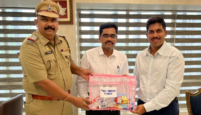 Punit Balan Group – Pune Rural Police | Distribution of 3000 kits of essential items to Pune Rural Police from Punit Balan Group